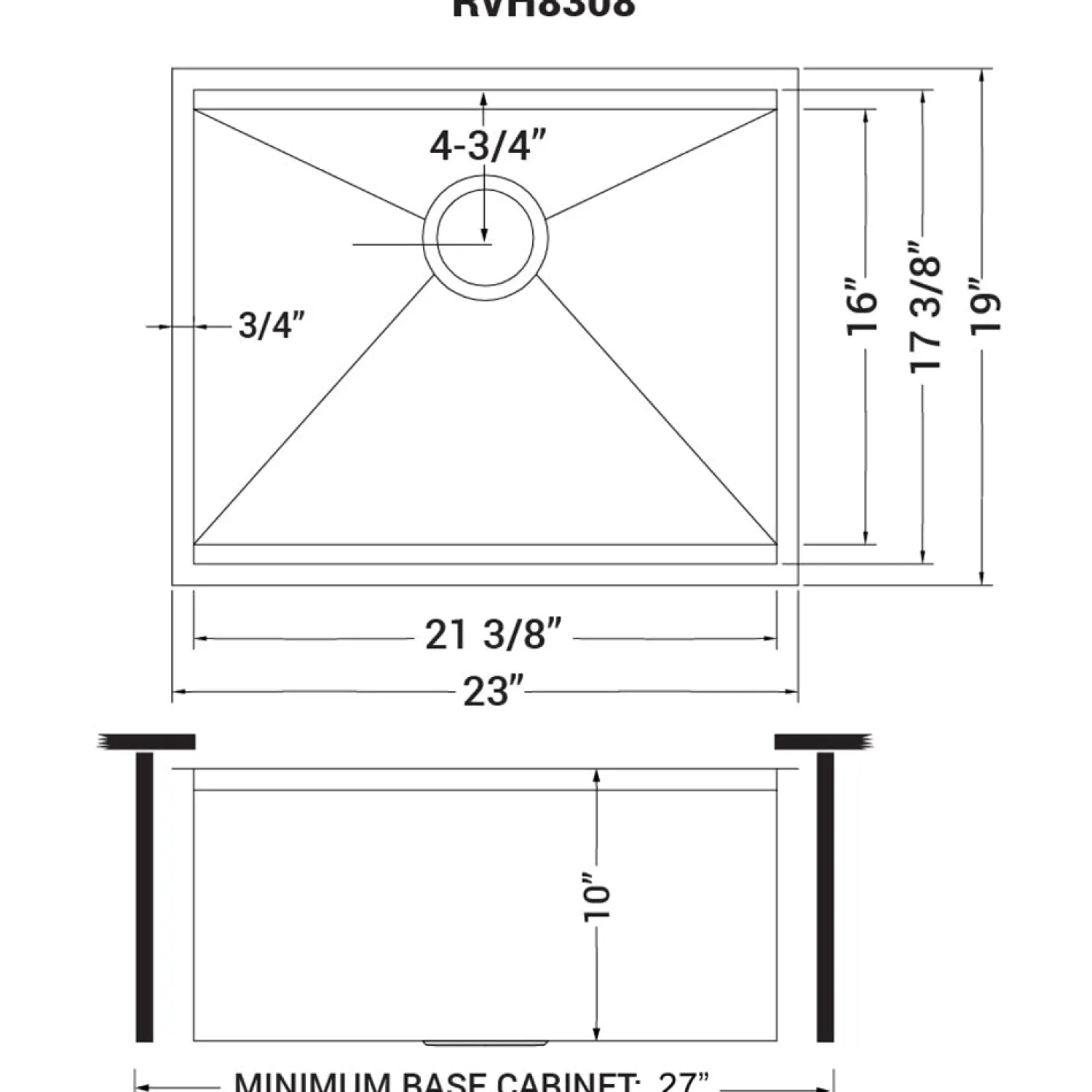 Discount 23" Workstation Ledge Undermount 16 Gauge Stainless Steel Single Bowl Bar Prep Kitchen Sink Workstation Sinks|Stainless Steel Sinks