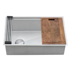 Hot 36" Workstation Offset Drain Undermount 16 Gauge Kitchen Sink Workstation Sinks|Stainless Steel Sinks
