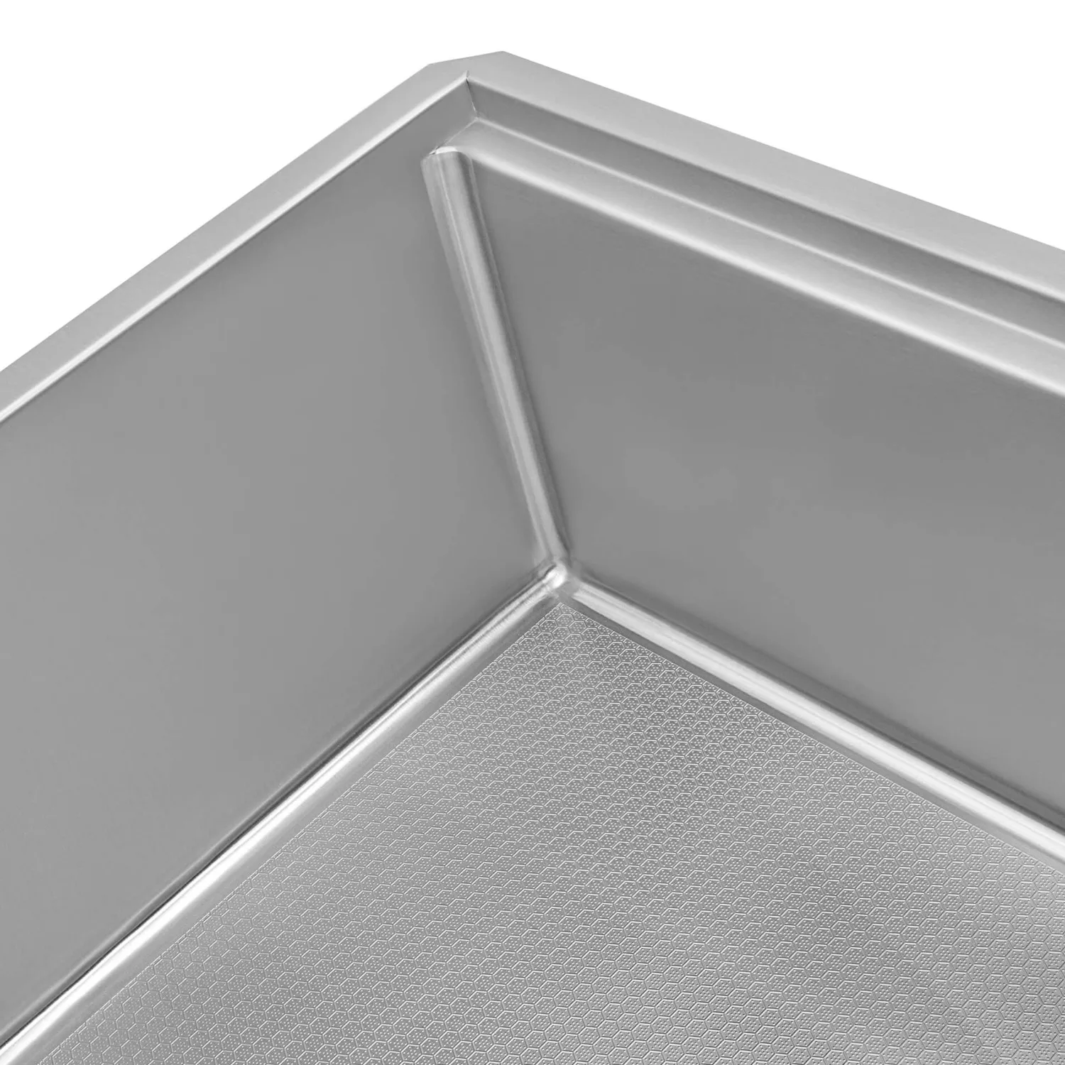 Online 33" Workstation Scratch Resistant Hex Bottom Stainless Steel Kitchen Sink Workstation Sinks|Stainless Steel Sinks