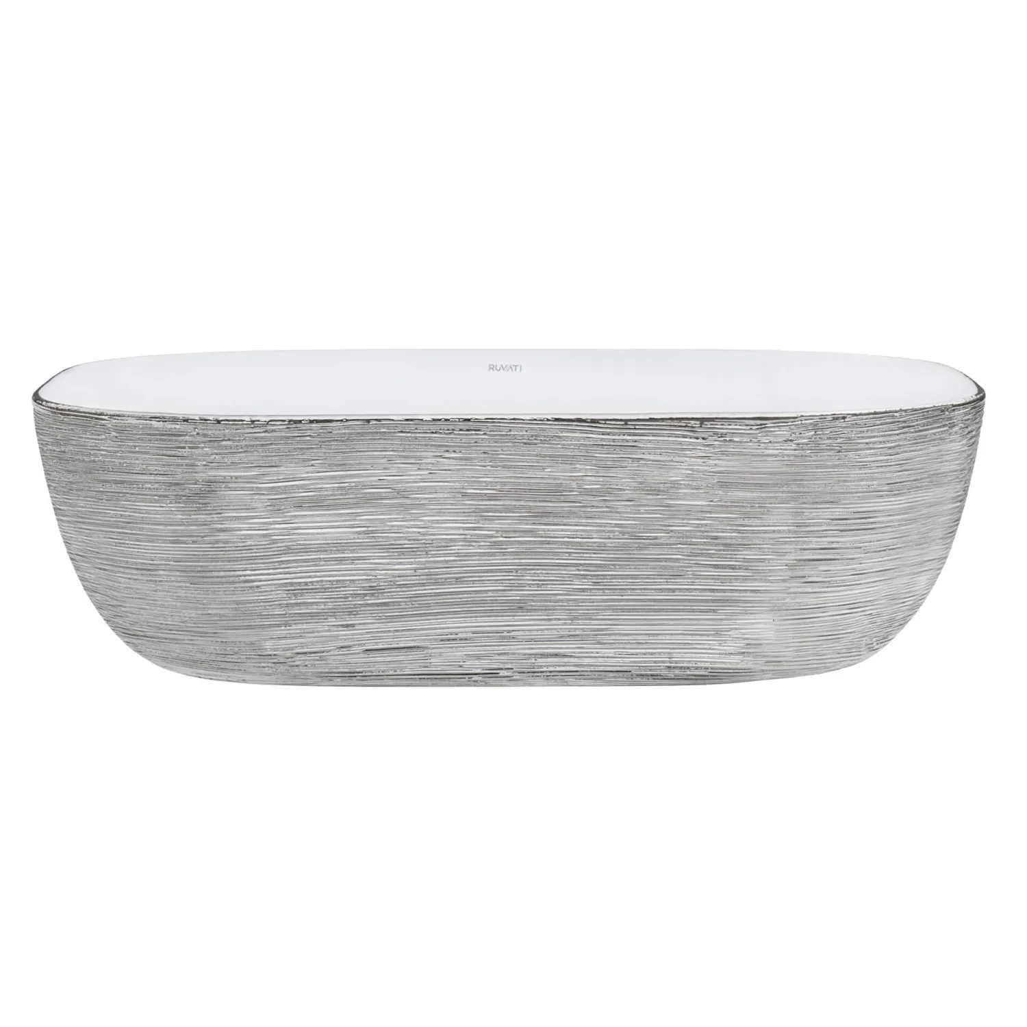 Outlet 20" x 16" Bathroom Vessel Sink | White with Silver Above Counter / Vessel Sinks