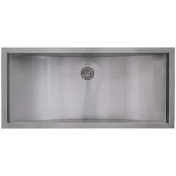 Sale 30 x 14" Brushed Stainless Steel Undermount Rectangular Bathroom Sink Undermount|Stainless Steel Sinks