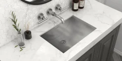 Sale 30 x 14" Brushed Stainless Steel Undermount Rectangular Bathroom Sink Undermount|Stainless Steel Sinks