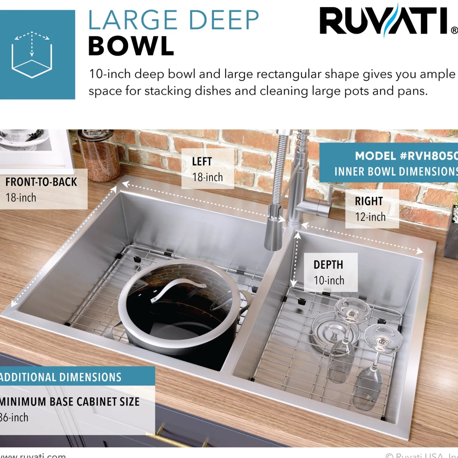 Hot 33 x 22" Drop-in 60/40 Double Bowl 16 Gauge Zero Radius Topmount Stainless Steel Kitchen Sink Drop-In / Top Mount Sinks|Stainless Steel Sinks