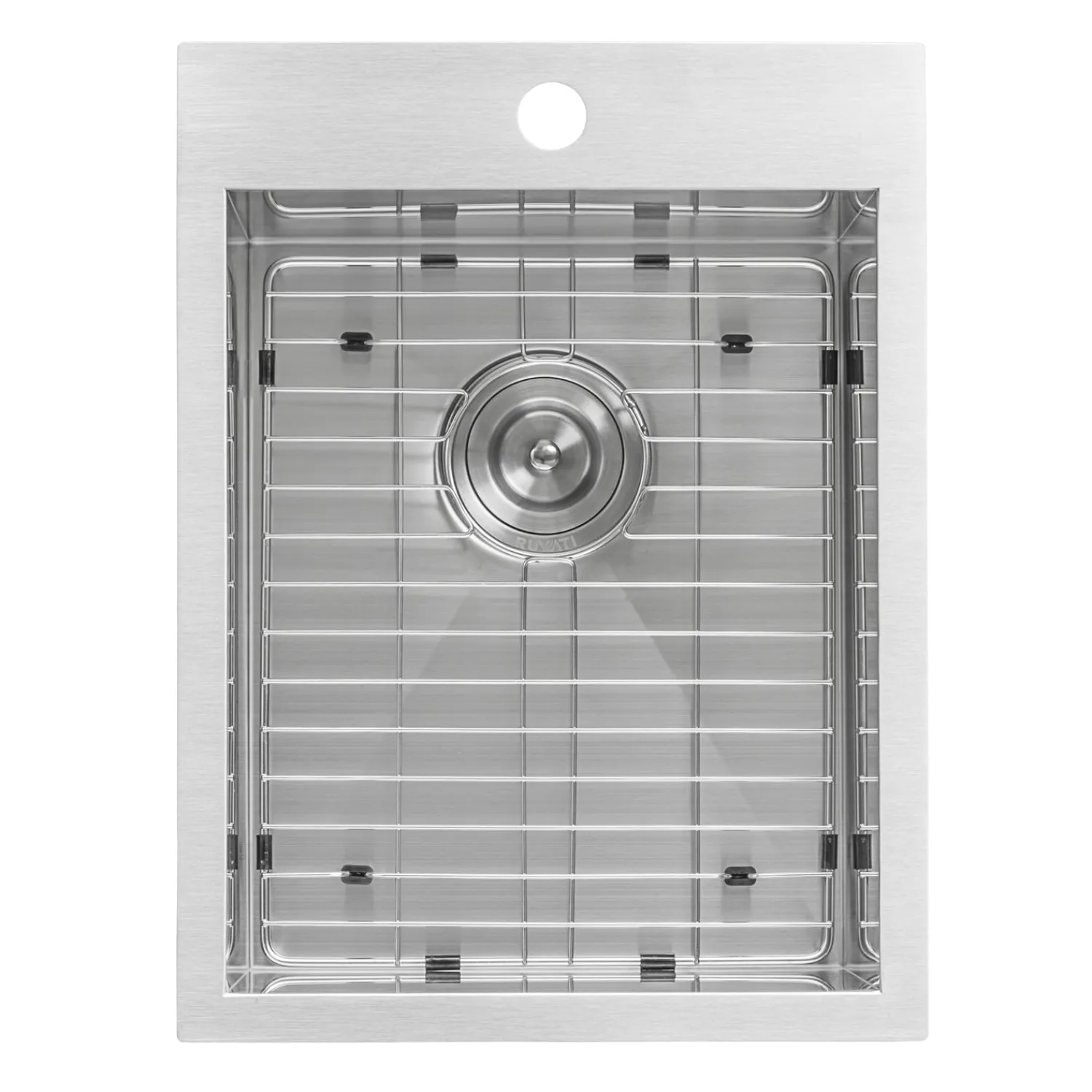 Discount 15 x 20" Drop-in Topmount 16 Gauge Stainless Steel Single Bowl Bar Prep Sink Bar / Prep Sinks