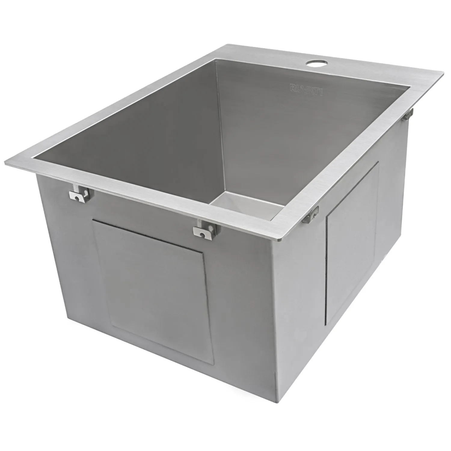 Discount 15 x 20" Drop-in Topmount 16 Gauge Stainless Steel Single Bowl Bar Prep Sink Bar / Prep Sinks