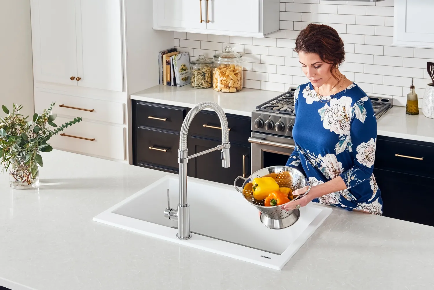 33 x 22" epiGranite Drop-in Topmount Granite Composite Double Bowl Low Divide Kitchen Sink Drop-In / Top Mount Sinks|Double Bowl Sinks