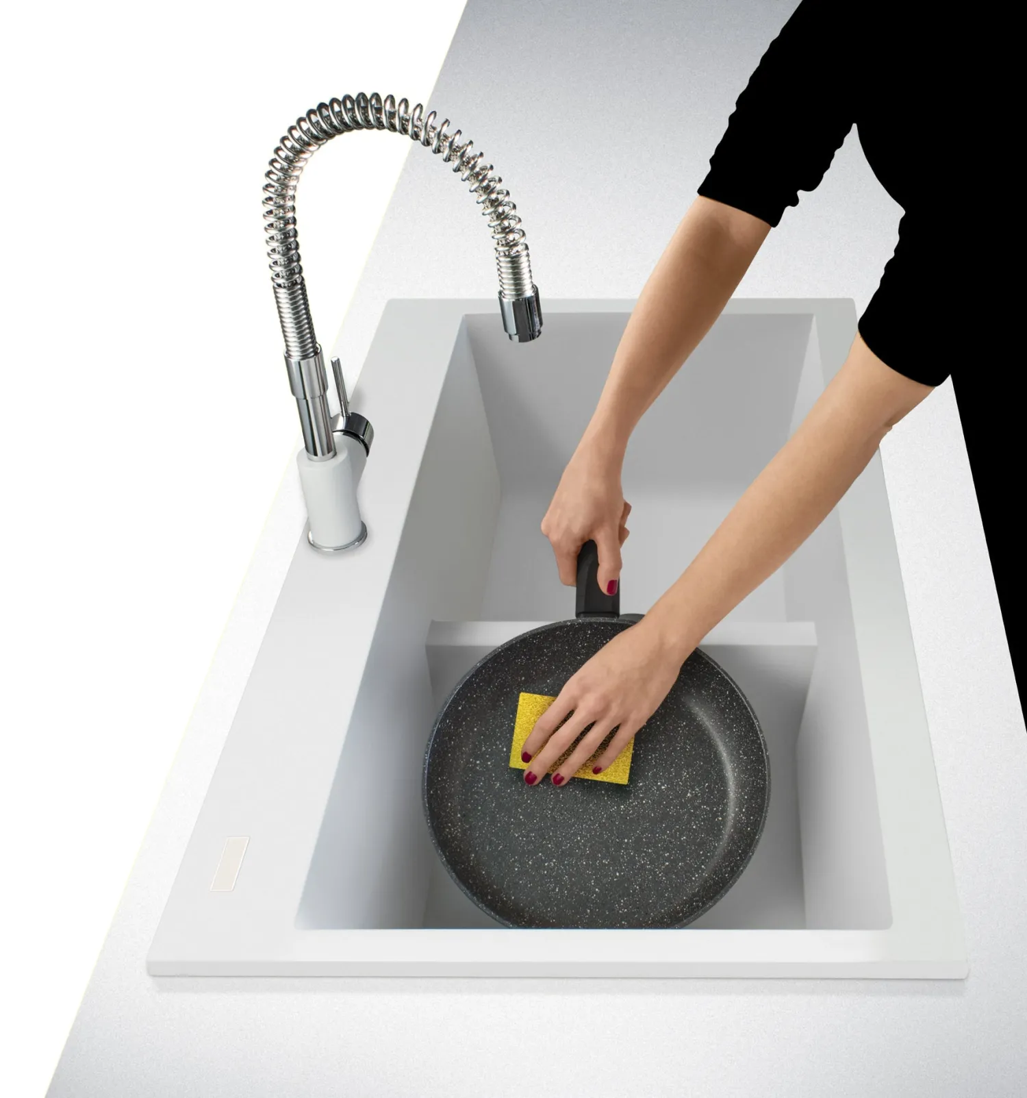 33 x 22" epiGranite Drop-in Topmount Granite Composite Double Bowl Low Divide Kitchen Sink Drop-In / Top Mount Sinks|Double Bowl Sinks