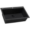 Outlet 30 x 20" epiGranite Dual-Mount Granite Composite Single Bowl Kitchen Sink Drop-In / Top Mount Sinks|Sinks For Tight Spaces