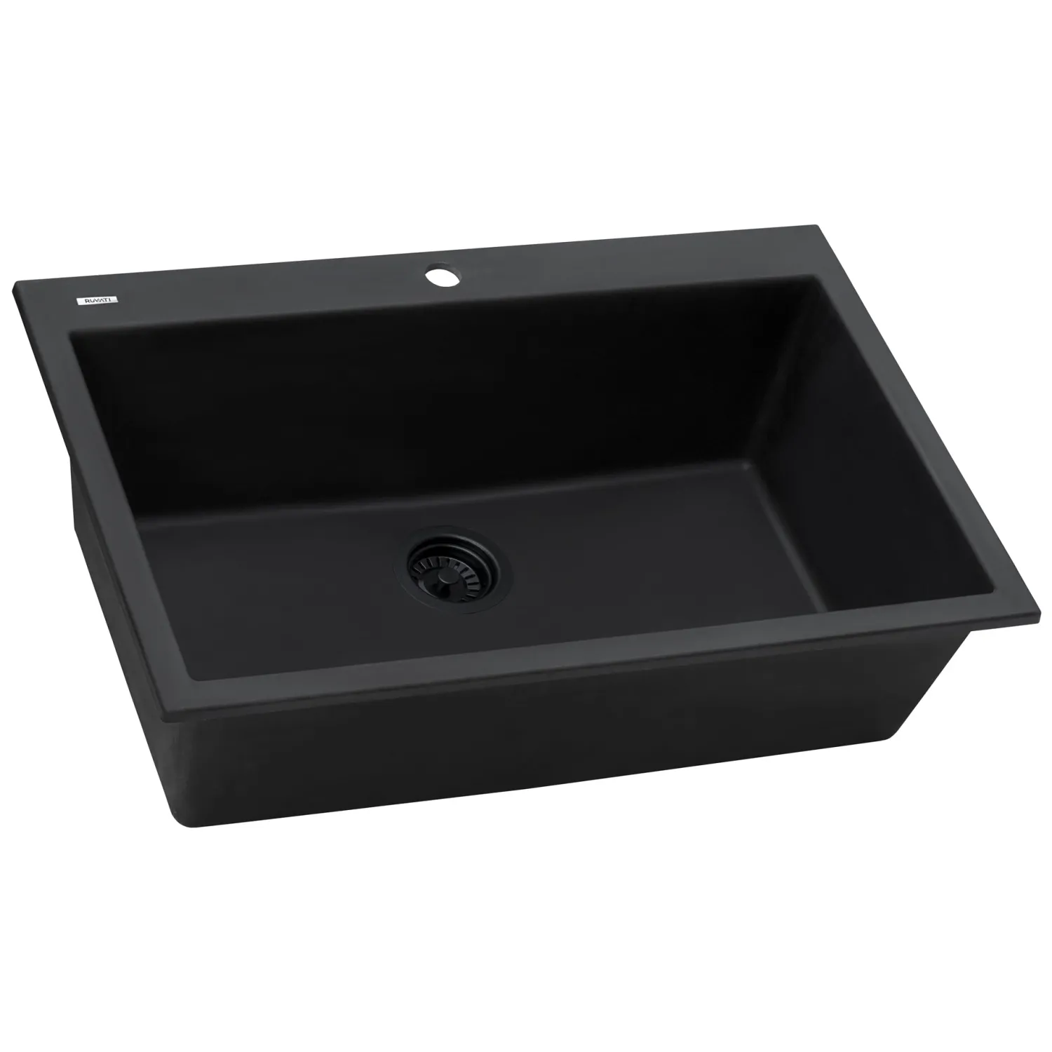 Outlet 30 x 20" epiGranite Dual-Mount Granite Composite Single Bowl Kitchen Sink Drop-In / Top Mount Sinks|Sinks For Tight Spaces