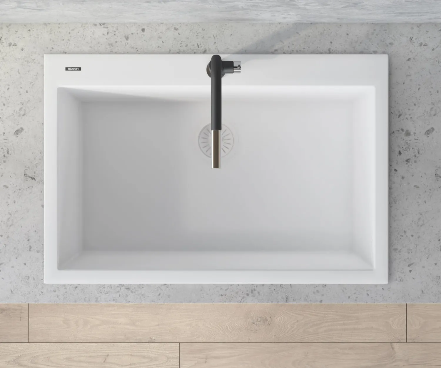 Outlet 30 x 20" epiGranite Dual-Mount Granite Composite Single Bowl Kitchen Sink Drop-In / Top Mount Sinks|Sinks For Tight Spaces
