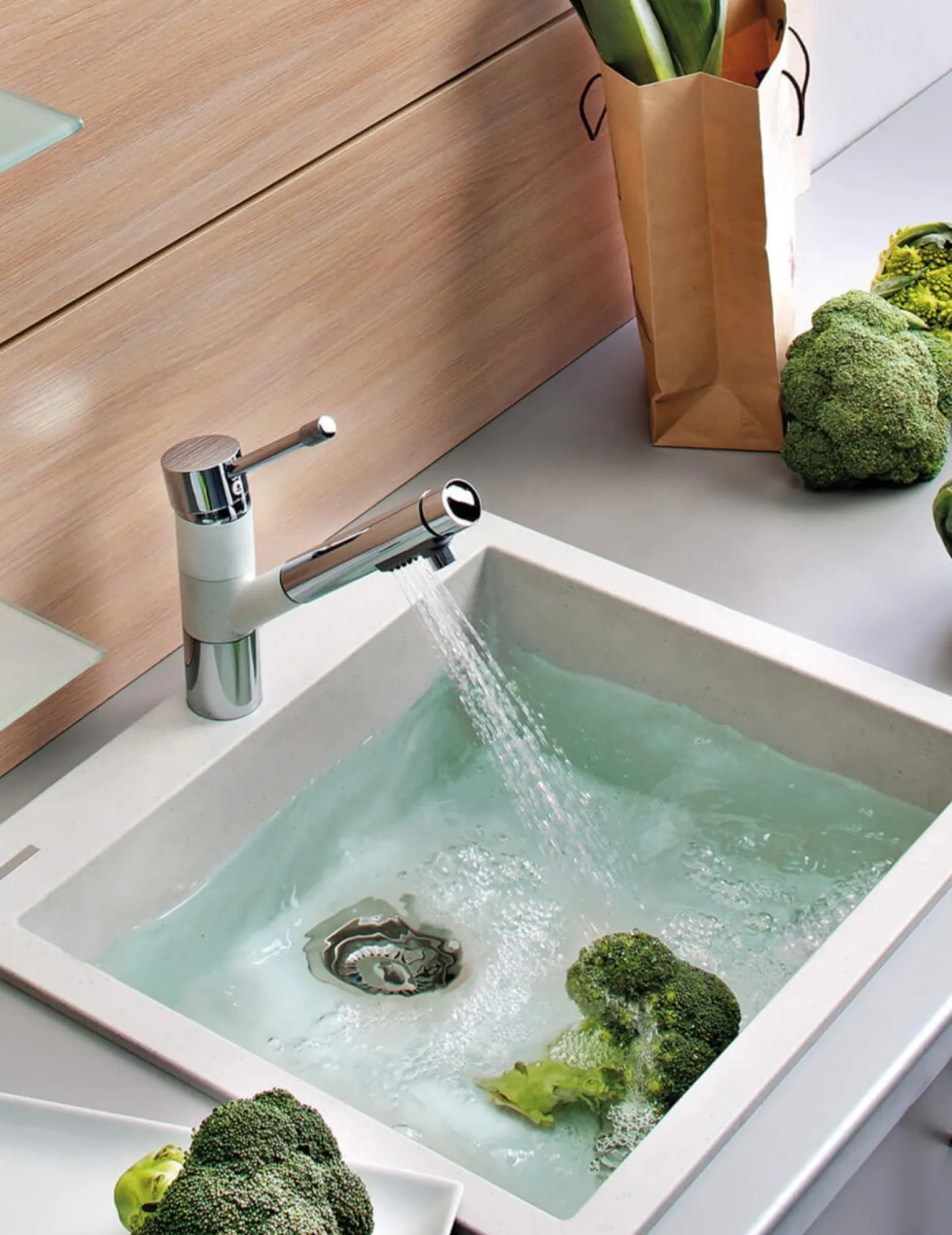 Hot 22 x 20" epiGranite Dual-Mount Granite Composite Single Bowl Kitchen Sink Drop-In / Top Mount Sinks|Sinks For Tight Spaces