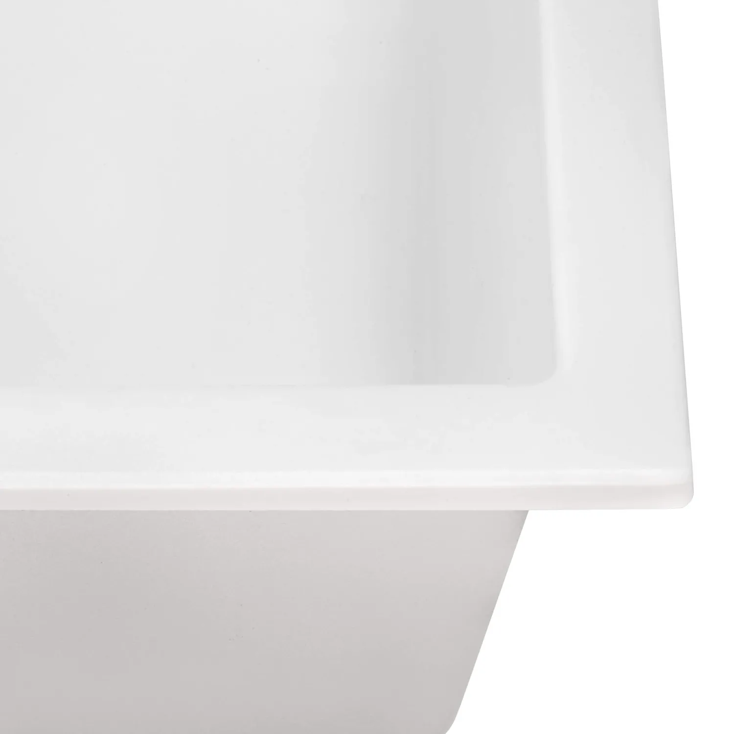 Hot 22 x 20" epiGranite Dual-Mount Granite Composite Single Bowl Kitchen Sink Drop-In / Top Mount Sinks|Sinks For Tight Spaces