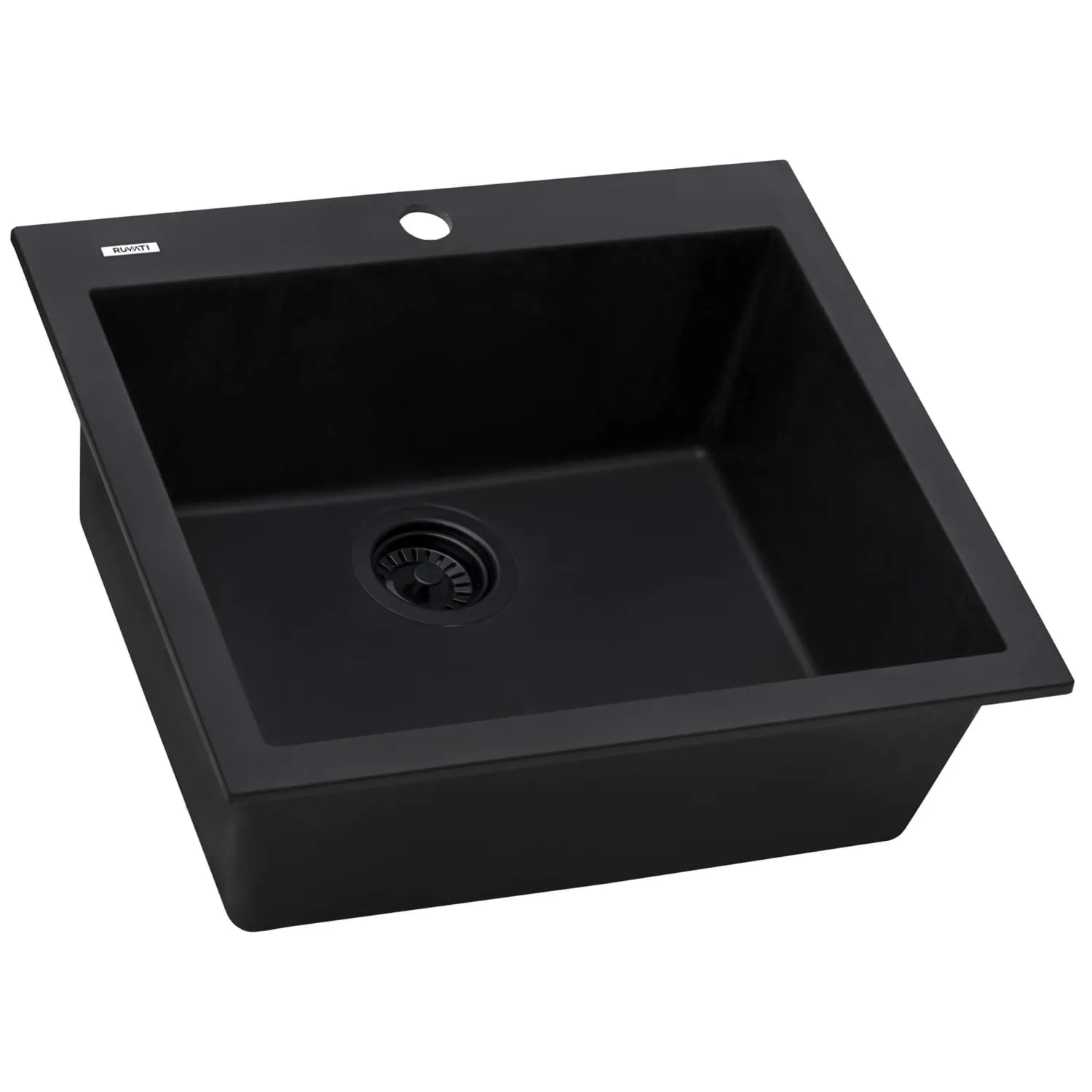Hot 22 x 20" epiGranite Dual-Mount Granite Composite Single Bowl Kitchen Sink Drop-In / Top Mount Sinks|Sinks For Tight Spaces