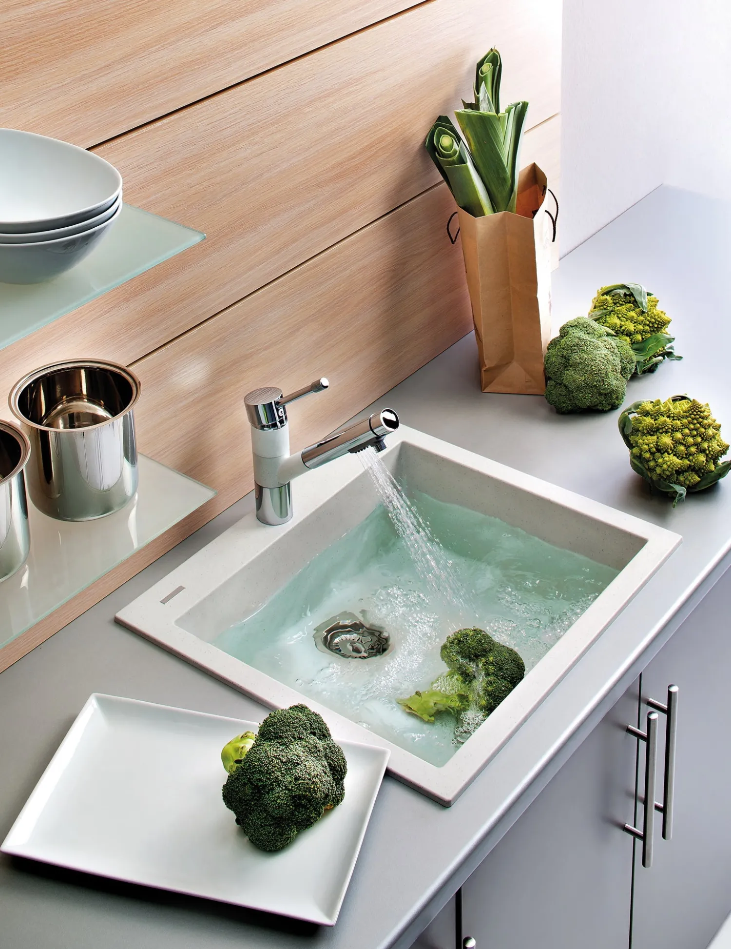 Hot 16 x 20" epiGranite Dual-Mount Granite Composite Single Bowl Kitchen Sink Drop-In / Top Mount Sinks|Sinks For Tight Spaces