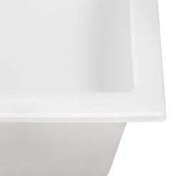 Outlet 23 x 20" epiGranite Dual-Mount Granite Composite Single Bowl Kitchen Sink Drop-In / Top Mount Sinks|Sinks For Tight Spaces