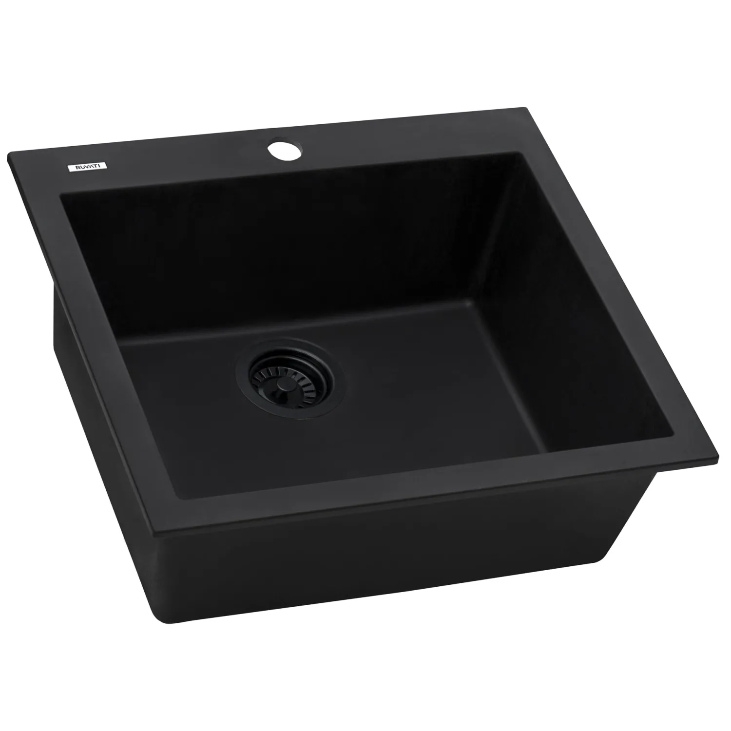 Outlet 23 x 20" epiGranite Dual-Mount Granite Composite Single Bowl Kitchen Sink Drop-In / Top Mount Sinks|Sinks For Tight Spaces