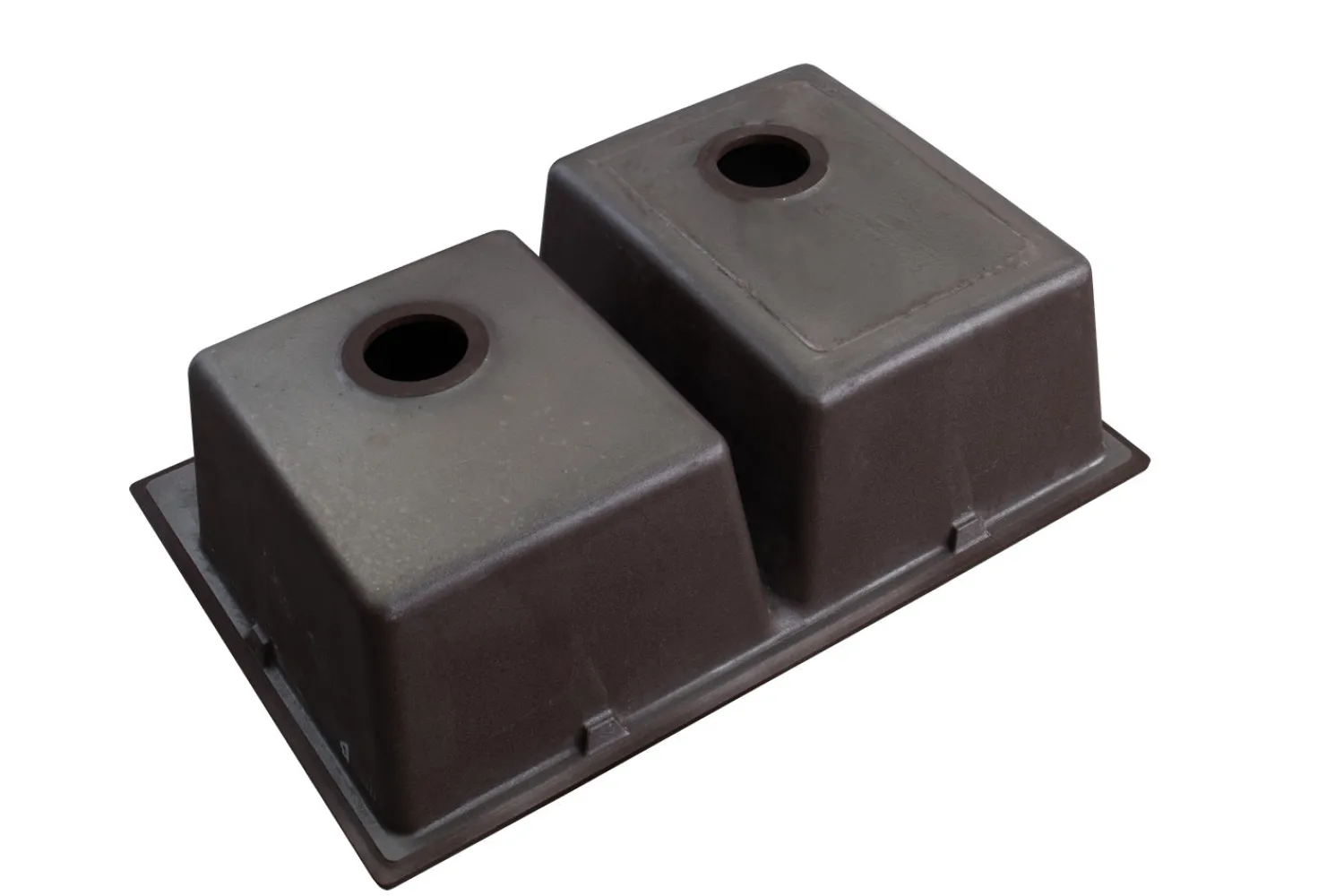 New 33 x 22" epiGranite Dual-Mount Granite Composite Double Bowl Kitchen Sink Drop-In / Top Mount Sinks|Double Bowl Sinks
