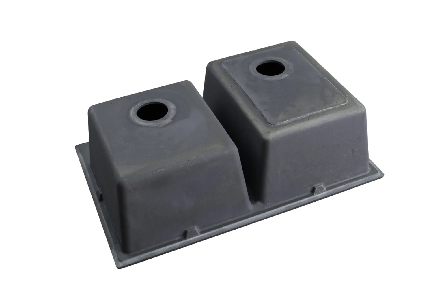 New 33 x 22" epiGranite Dual-Mount Granite Composite Double Bowl Kitchen Sink Drop-In / Top Mount Sinks|Double Bowl Sinks