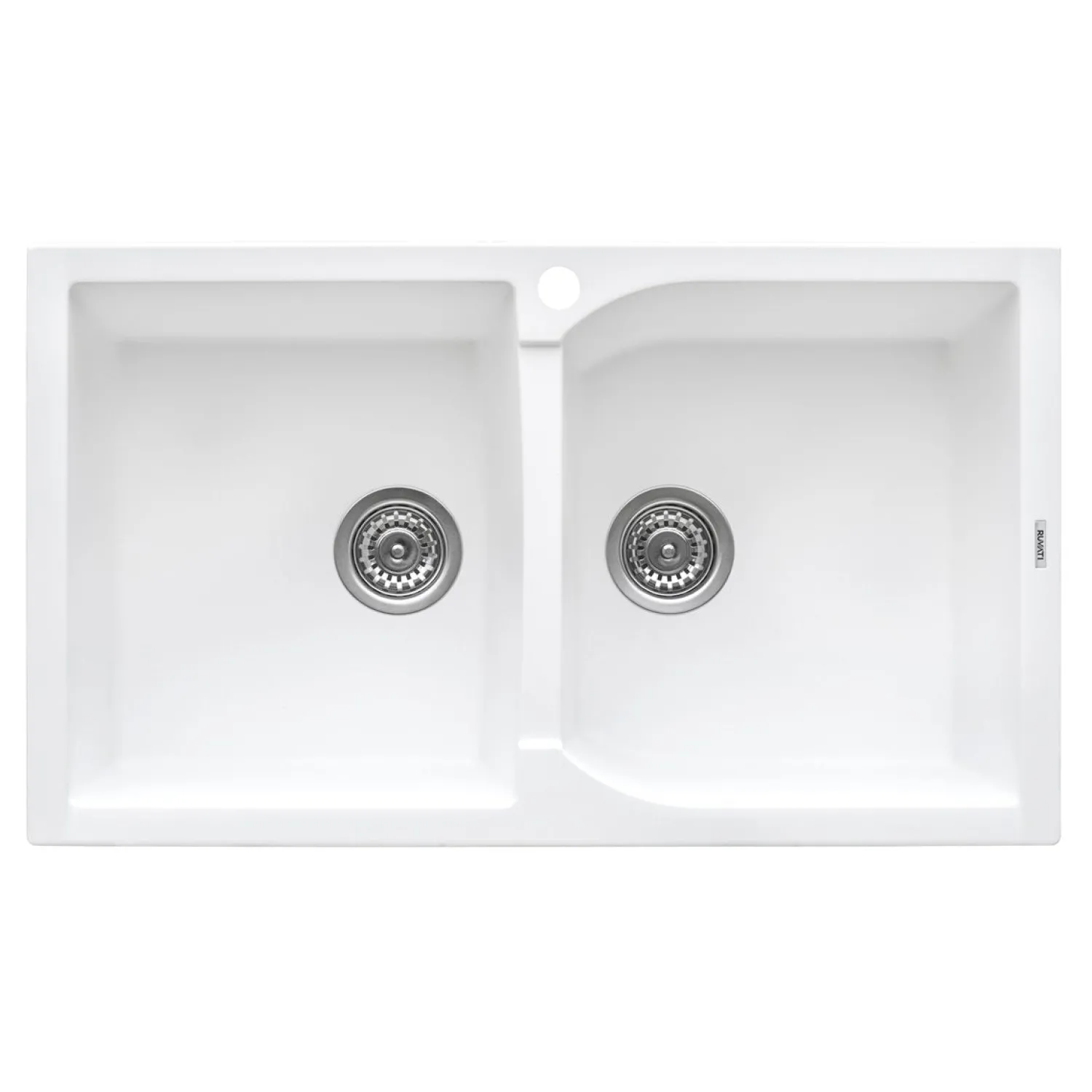 Outlet 34 x 20" epiGranite Dual-Mount Granite Composite Double Bowl Kitchen Sink Drop-In / Top Mount Sinks|Sinks For Tight Spaces