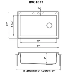 Clearance 33 x 22