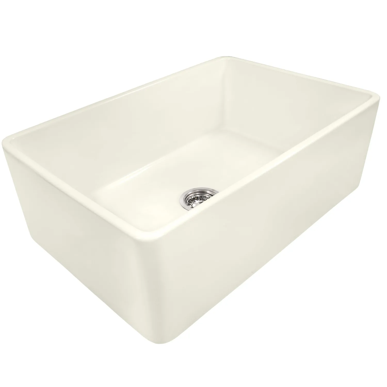 Sale 30 x 20" Fireclay Reversible Farmhouse Apron-Front Kitchen Sink Single Bowl Single Bowl Sinks|Apron Front / Farmhouse Sinks