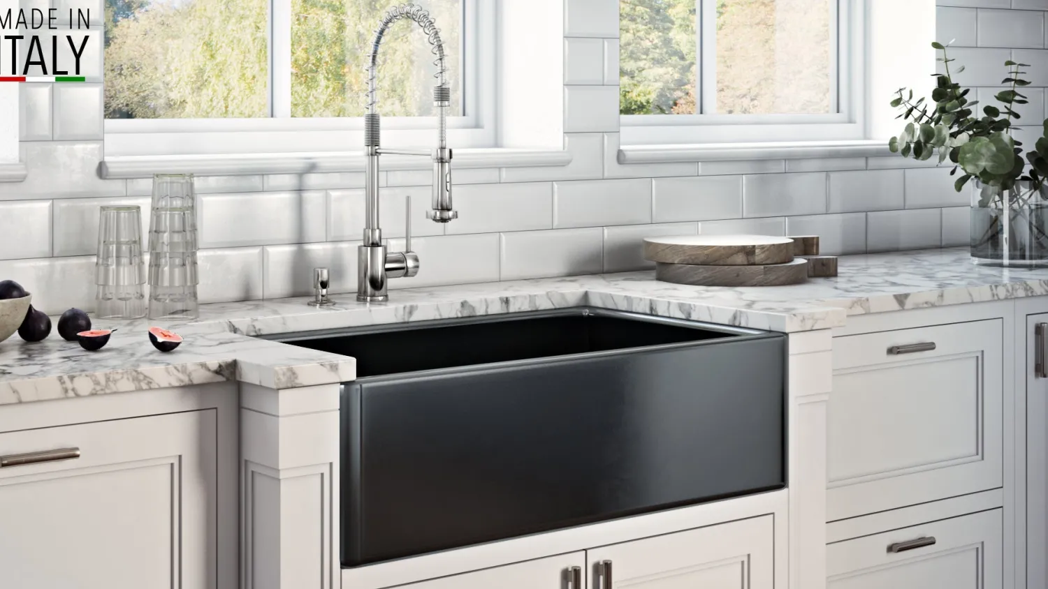 Sale 30 x 20" Fireclay Reversible Farmhouse Apron-Front Kitchen Sink Single Bowl Single Bowl Sinks|Apron Front / Farmhouse Sinks