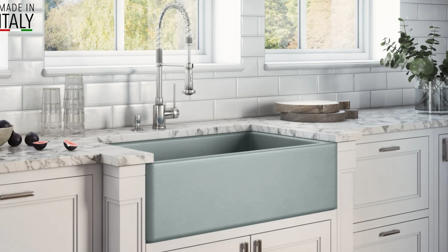 Sale 30 x 20" Fireclay Reversible Farmhouse Apron-Front Kitchen Sink Single Bowl Single Bowl Sinks|Apron Front / Farmhouse Sinks