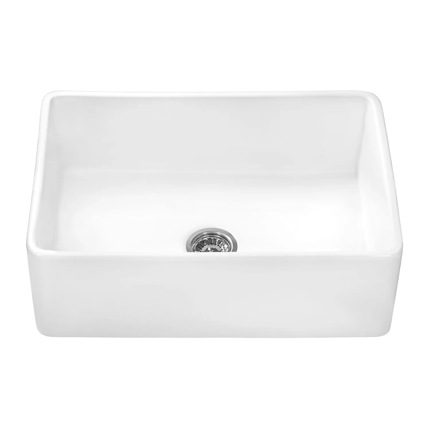 Sale 30 x 20" Fireclay Reversible Farmhouse Apron-Front Kitchen Sink Single Bowl Single Bowl Sinks|Apron Front / Farmhouse Sinks