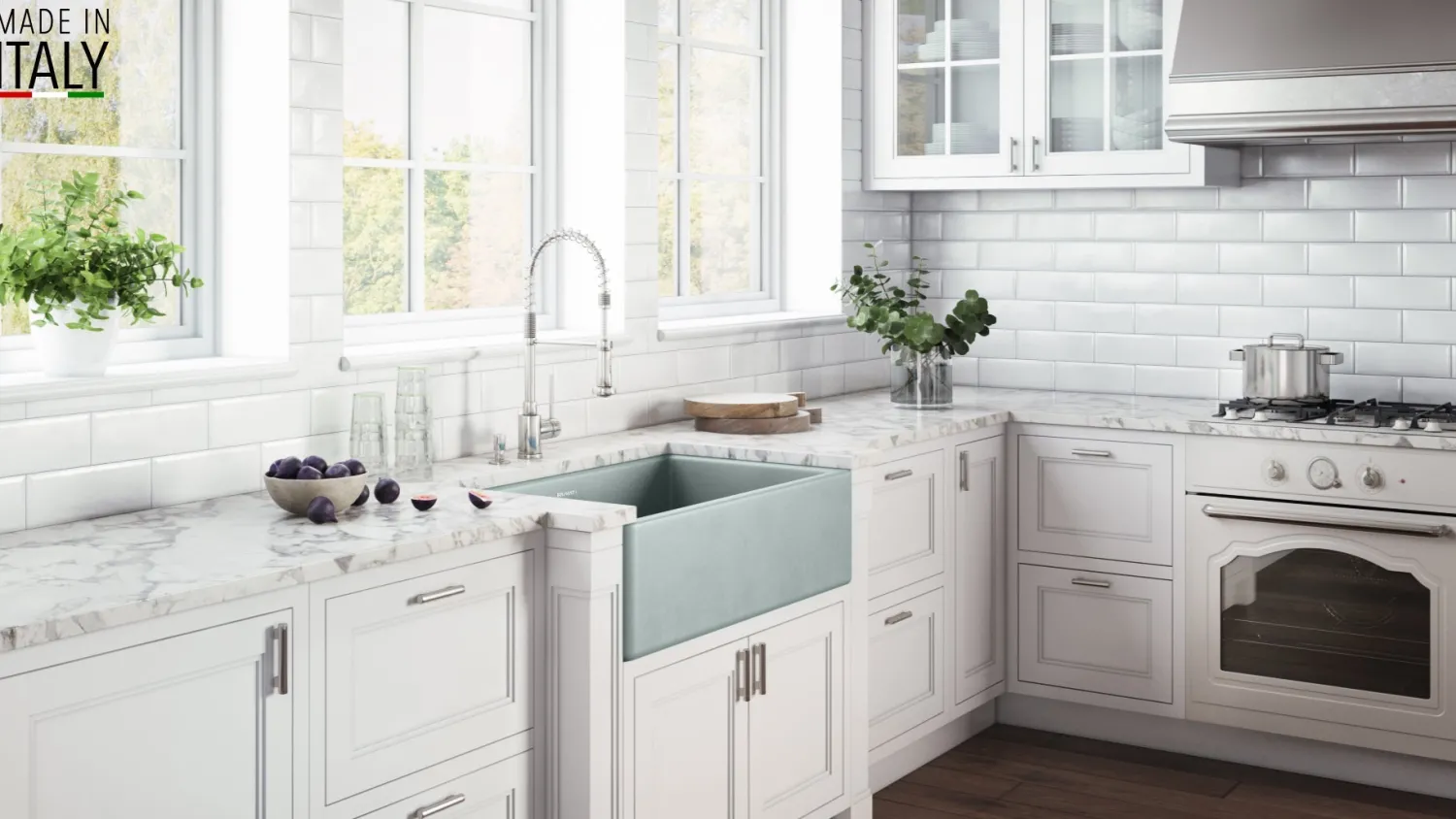 Sale 30 x 20" Fireclay Reversible Farmhouse Apron-Front Kitchen Sink Single Bowl Single Bowl Sinks|Apron Front / Farmhouse Sinks