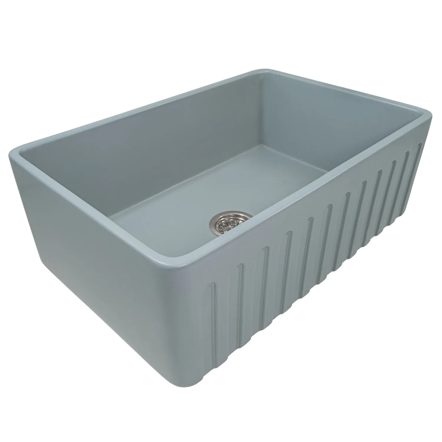 Sale 30 x 20" Fireclay Reversible Farmhouse Apron-Front Kitchen Sink Single Bowl Single Bowl Sinks|Apron Front / Farmhouse Sinks