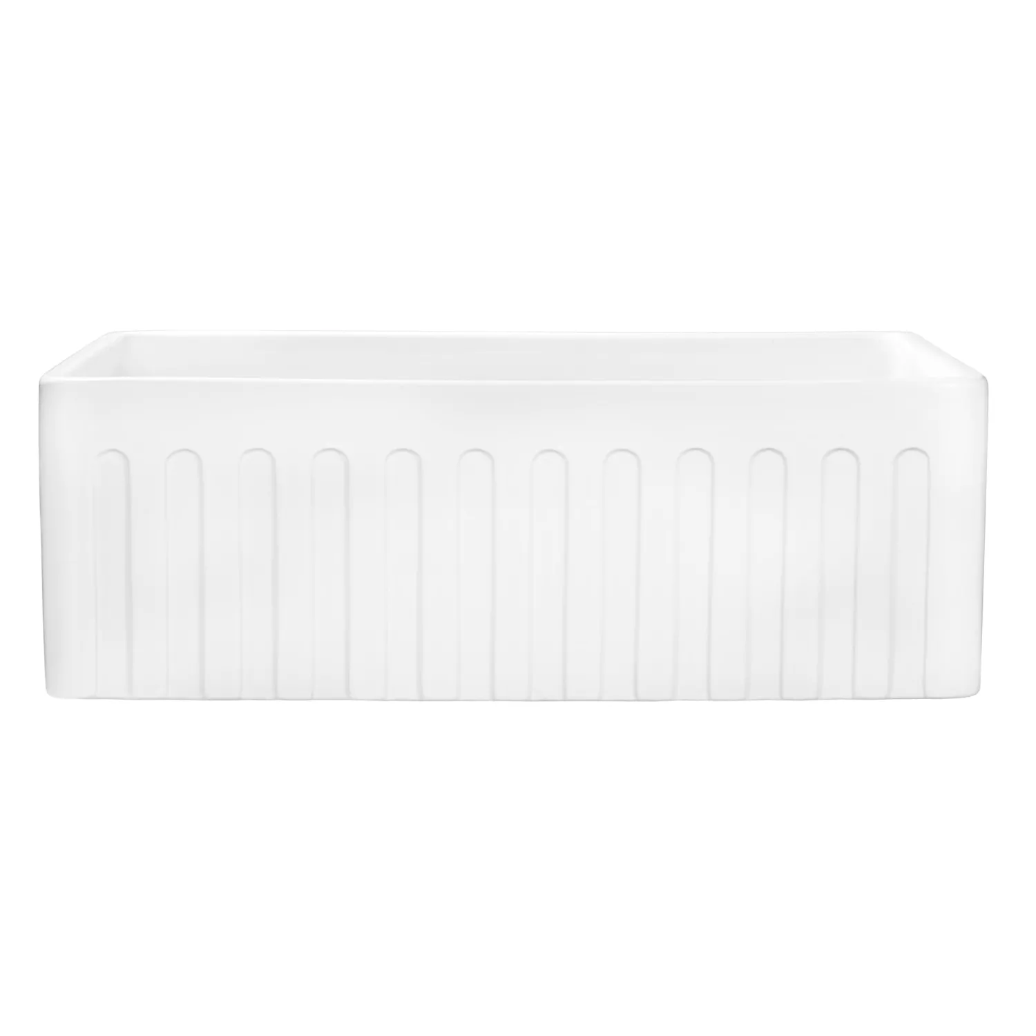 Sale 30 x 20" Fireclay Reversible Farmhouse Apron-Front Kitchen Sink Single Bowl Single Bowl Sinks|Apron Front / Farmhouse Sinks