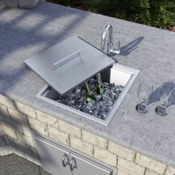 21" X 20" 16 Gauge Outdoor & Marine Insulated Ice Chest Sink - RVQ6221 Outdoor Sinks & Accessories|Laundry Room Chevron Down Icon