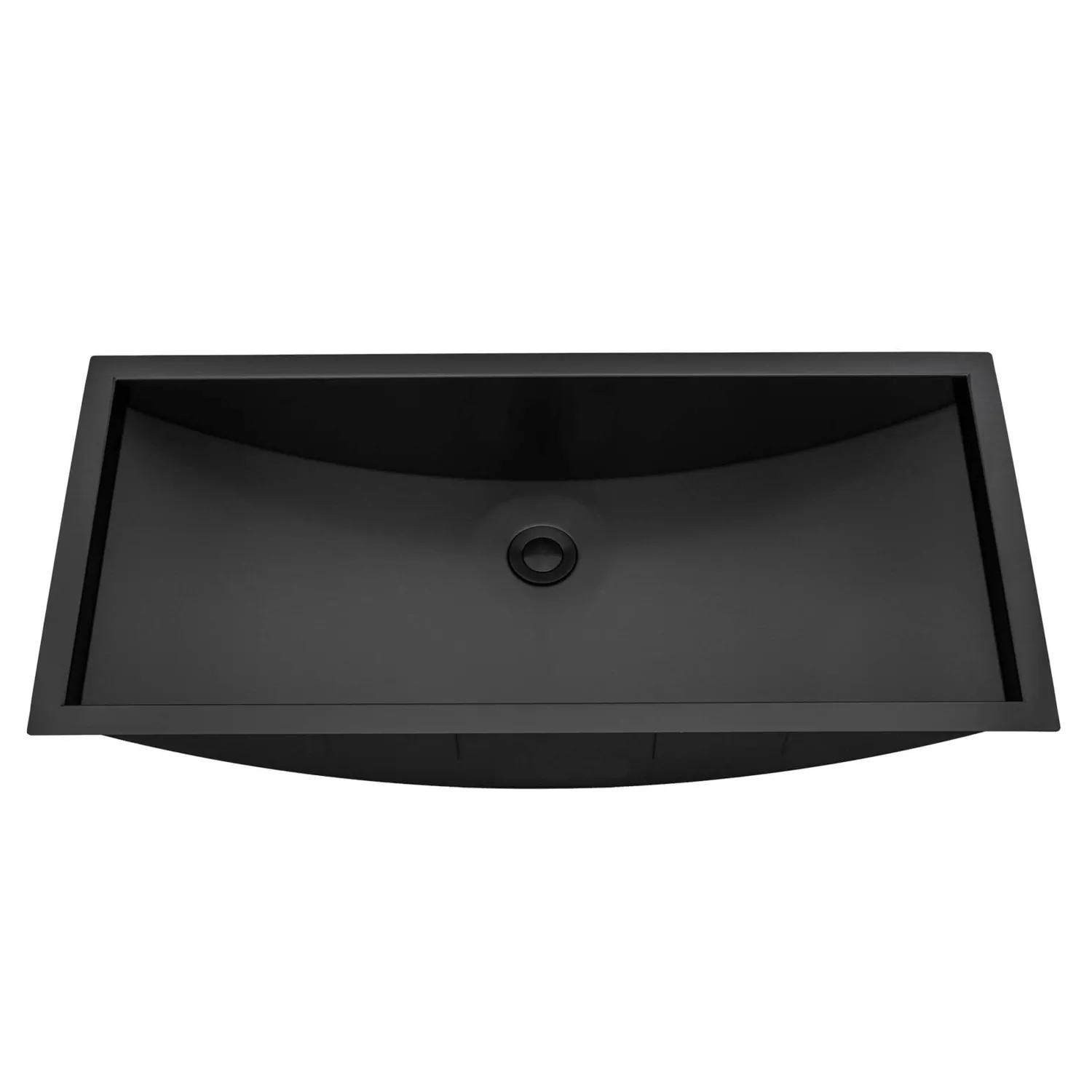 New 34 x 14" Gunmetal Stainless Steel Undermount Rectangular Bathroom Sink Undermount|Gunmetal, Brass, & Gold