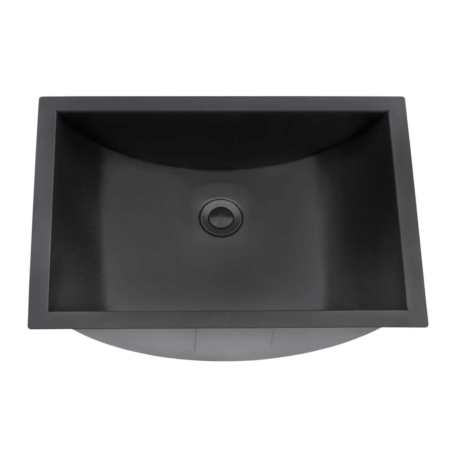 Hot 16 x 13" Gunmetal Undermount Bathroom Sink Stainless Steel Gunmetal, Brass, & Gold