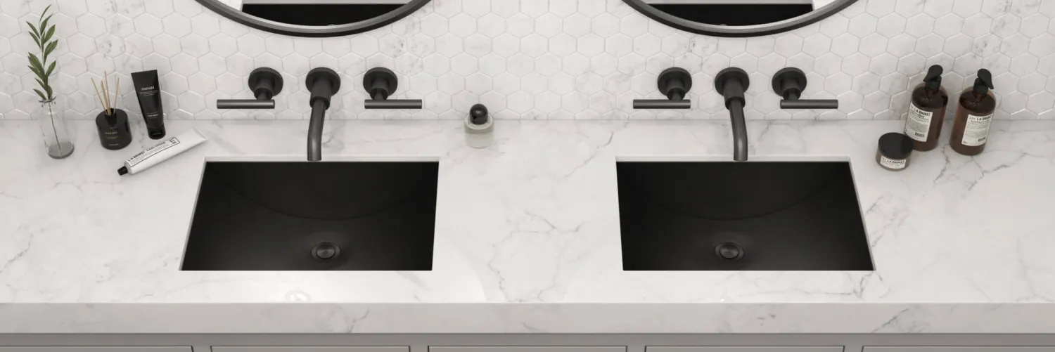 Hot 16 x 13" Gunmetal Undermount Bathroom Sink Stainless Steel Gunmetal, Brass, & Gold