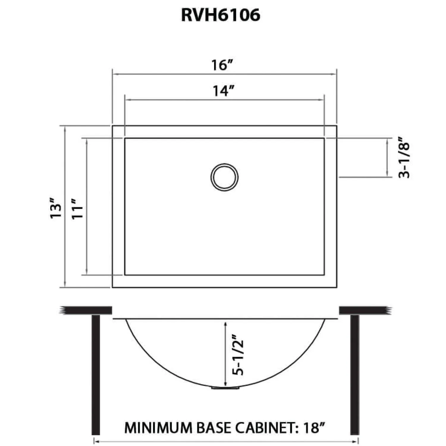 Hot 16 x 13" Gunmetal Undermount Bathroom Sink Stainless Steel Gunmetal, Brass, & Gold