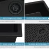 Best 30 x 18 inch Granite Composite Undermount Single Bowl Kitchen Sink RVG2030 Single Bowl Sinks|Undermount Sinks