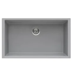 Best 30 x 18 inch Granite Composite Undermount Single Bowl Kitchen Sink RVG2030 Single Bowl Sinks|Undermount Sinks