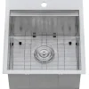 Clearance 21" x 20" Marine Grade T-316 Stainless Outdoor Topmount Workstation Sink Drop-In / Top Mount Sinks|Sinks For Tight Spaces