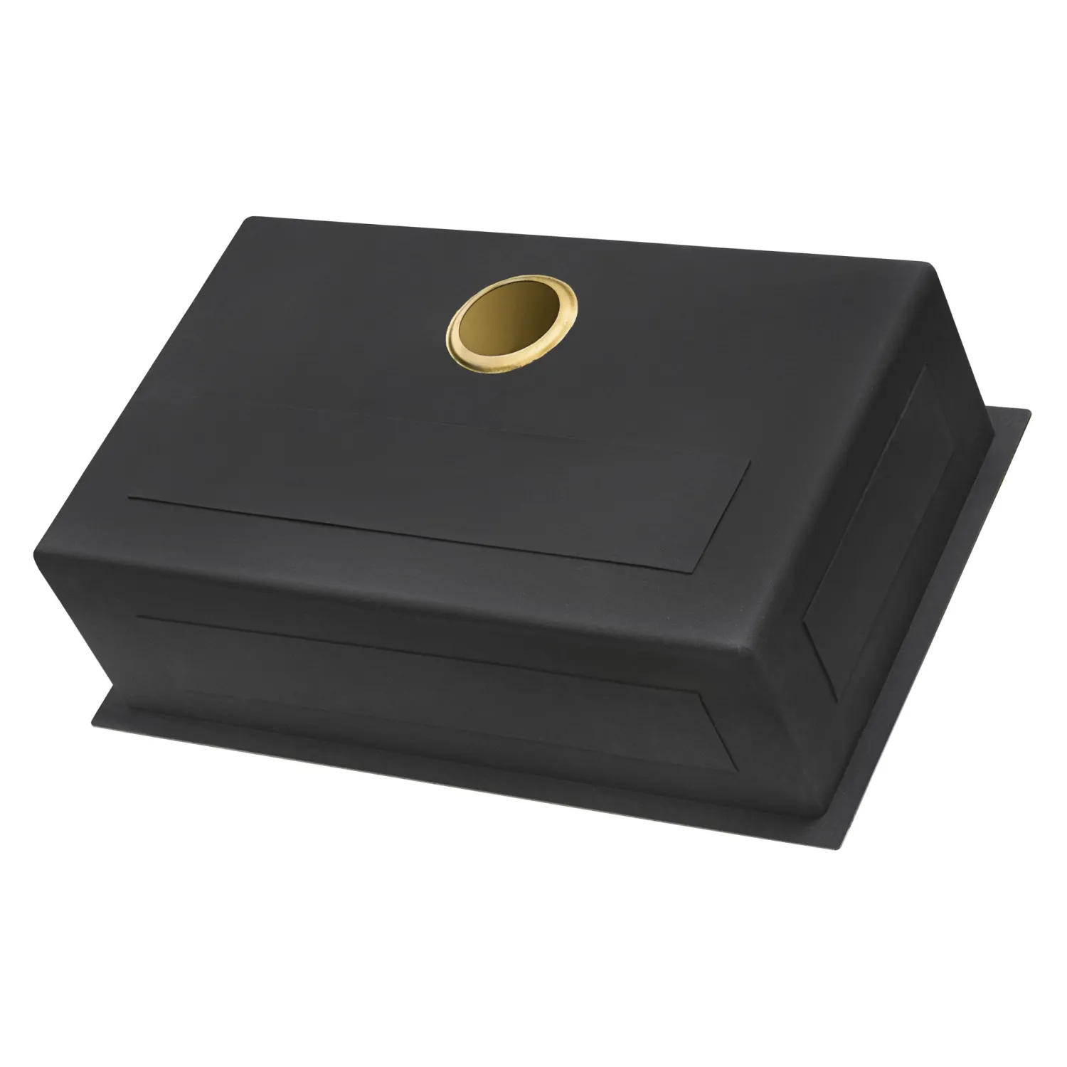 New 33" x 22" Matte Gold Stainless Steel Topmount Single Bowl Kitchen Sink Drop-In / Top Mount Sinks|Stainless Steel Sinks