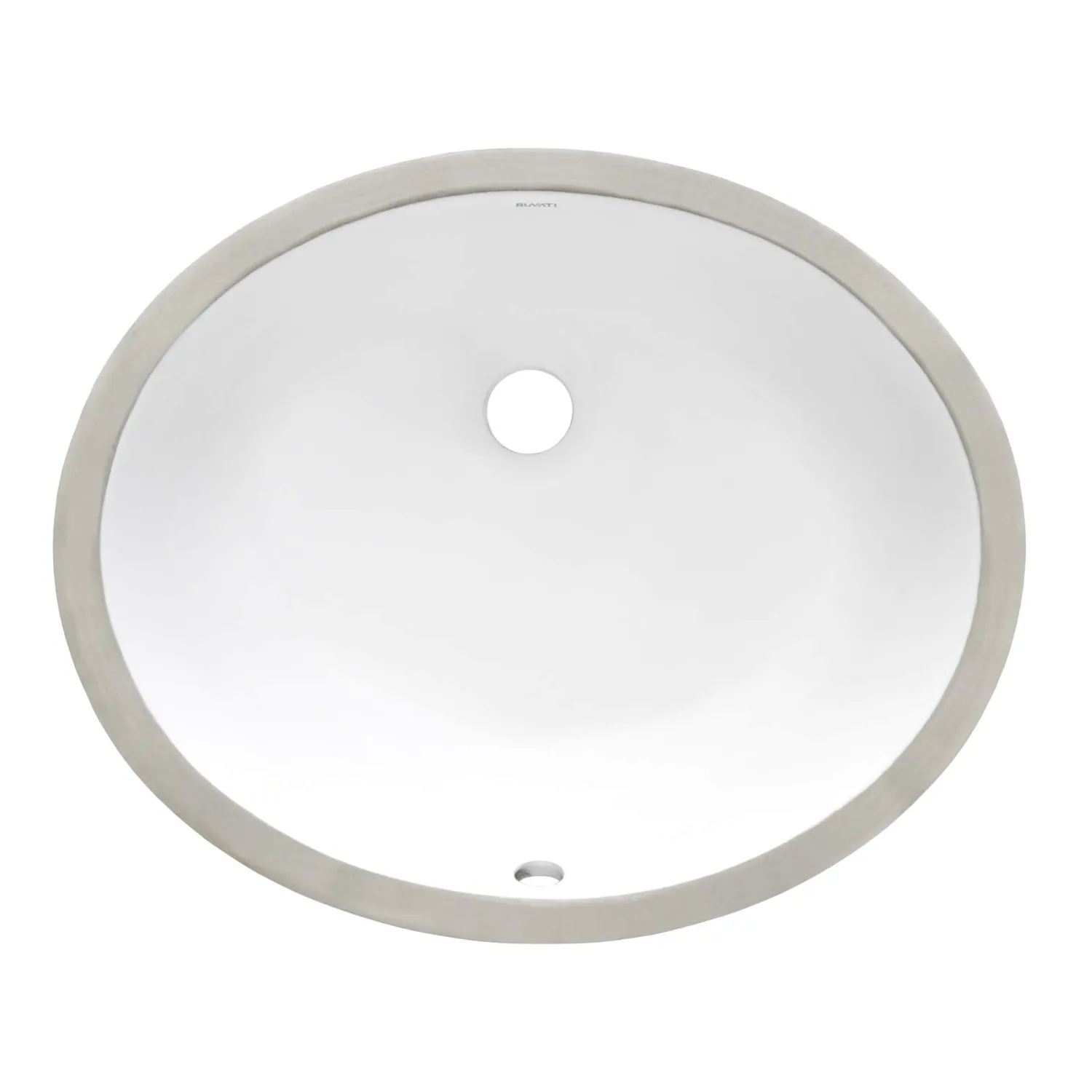 Best 15" x 12" Oval Undermount Bathroom Sink in White Undermount