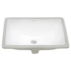 Clearance 17" x 12" Rectangular Undermount Bathroom Sink in White Undermount