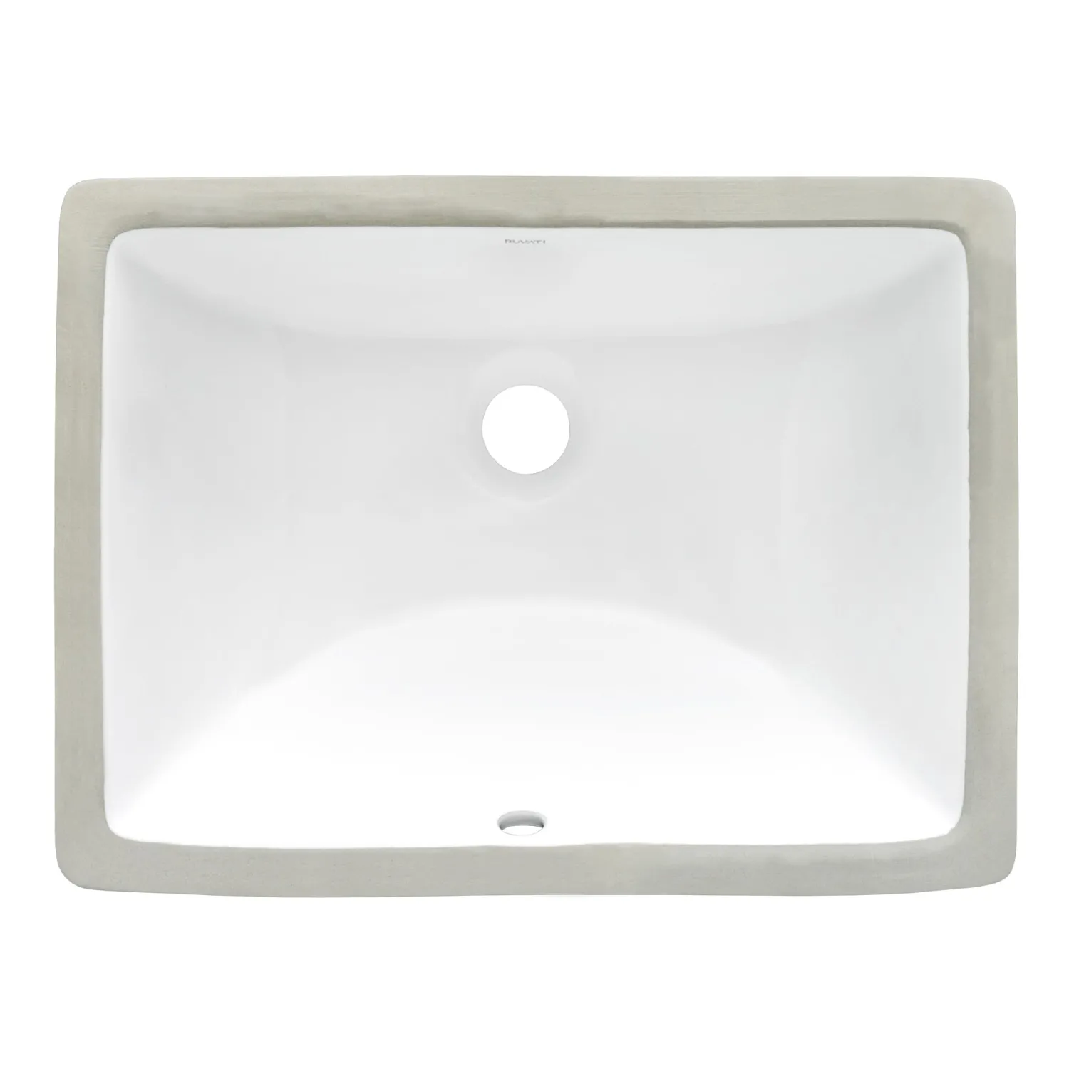 Clearance 17" x 12" Rectangular Undermount Bathroom Sink in White Undermount