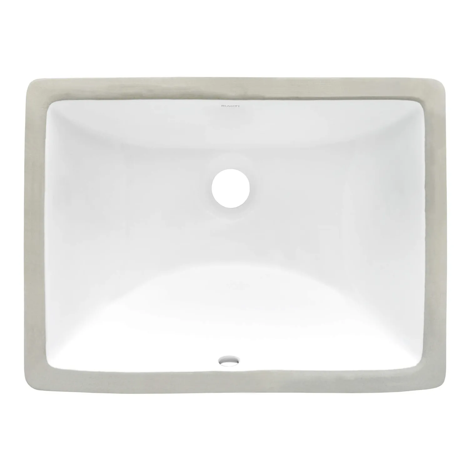 Clearance 17" x 12" Rectangular Undermount Bathroom Sink in White Undermount