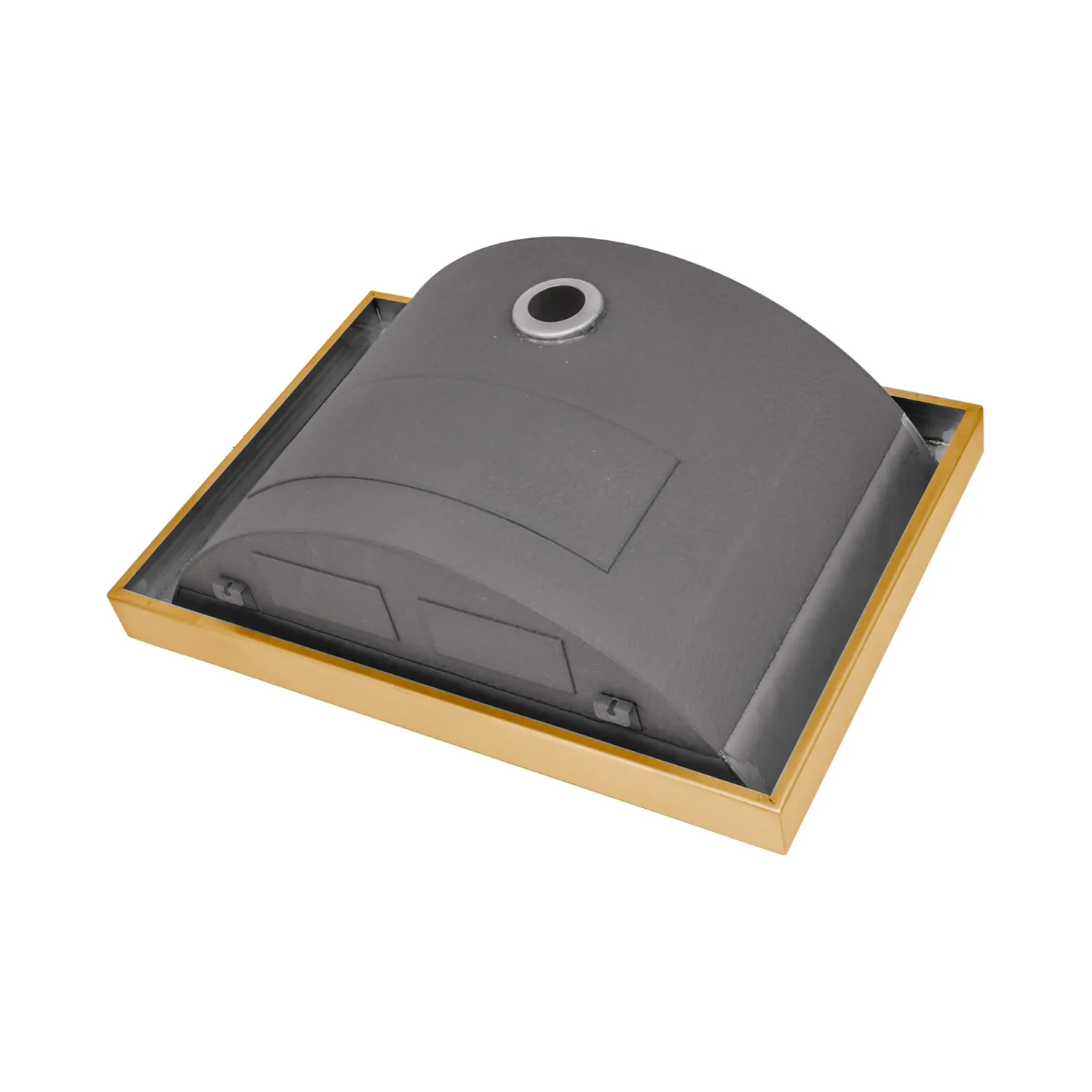 New 20 x 14" Semi-Recessed Topmount Brushed Golden Brass Rectangular Bathroom Sink Stainless Steel Sinks|Gunmetal, Brass, & Gold