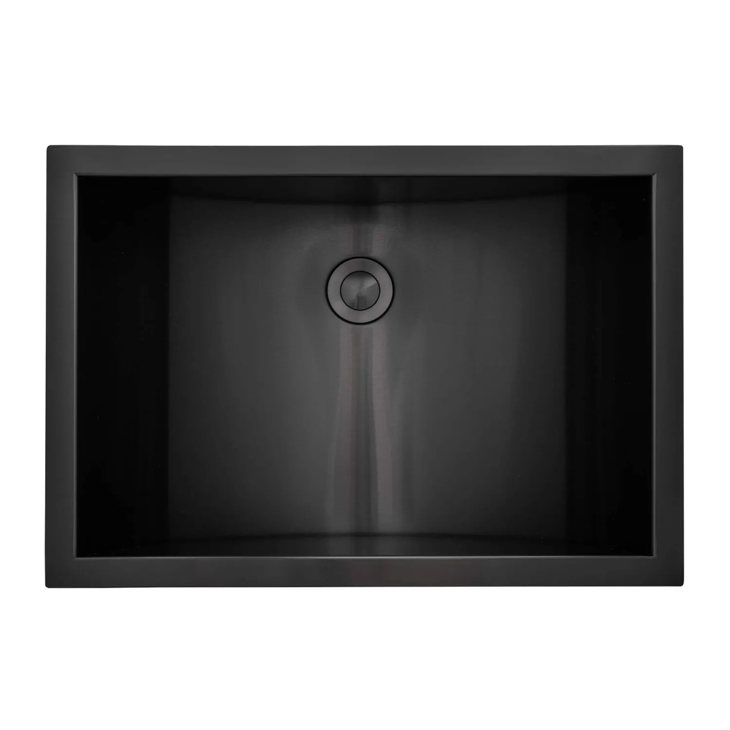 Best 20 x 14" Semi-Recessed Topmount Gunmetal Stainless Steel Rectangular Bathroom Sink Stainless Steel Sinks|Gunmetal, Brass, & Gold