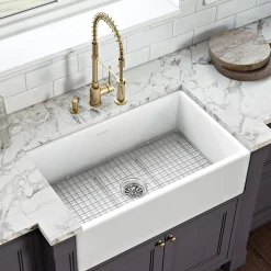 New 27" x 17" Stainless Steel Bottom Grid for RVL2100WH Fireclay Kitchen Sink Bottom Grids