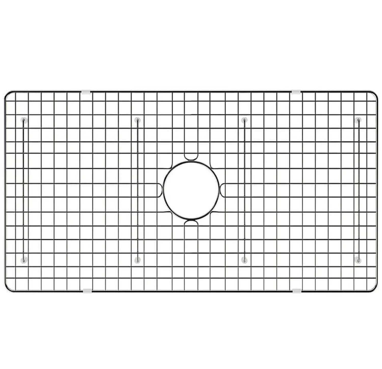 New 27" x 17" Stainless Steel Bottom Grid for RVL2100WH Fireclay Kitchen Sink Bottom Grids