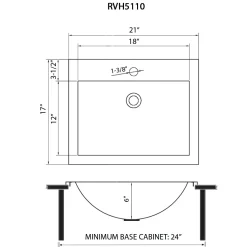 Clearance 21" x 17" Topmount Brushed Gold Stainless Steel Bathroom Sink Stainless Steel Sinks|Drop-In / Top Mount Sinks