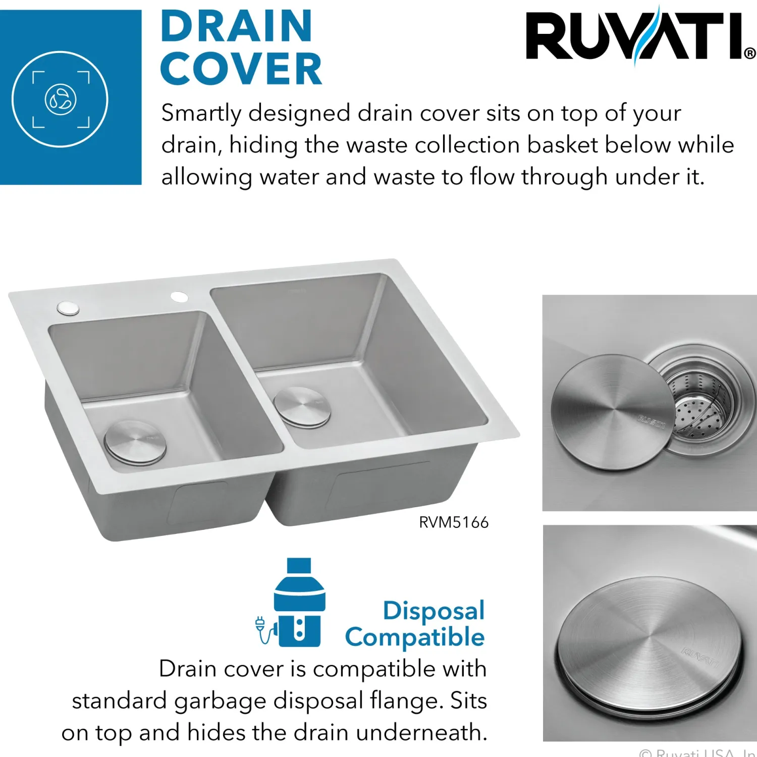 Sale 33" x 22" Topmount 60/40 Double Bowl 16 Gauge Stainless Steel Kitchen Sink Drop-In / Top Mount Sinks|Stainless Steel Sinks